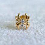 Labret Aço Rosca Interna Aranha Zircônias - Imagem 3