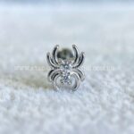 Labret Aço Rosca Interna Aranha Zircônias - Imagem 4