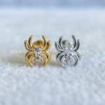 Labret Aço Rosca Interna Aranha Zircônias