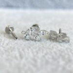 Labret Aço Rosca Interna Ramo Zircônias - Imagem 3