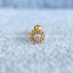 Minibarbell Aço Flor Zircônia - Imagem 4