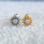 Minibarbell Aço Flor Zircônia - Imagem 6