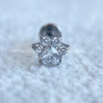 Labret Rosca Interna Titânio Patinha Zircônias - Imagem 3