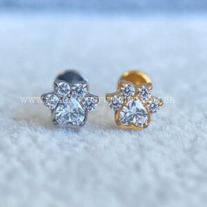 Labret Rosca Interna Titânio Patinha Zircônias