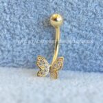 Bananabell Ouro 18K Borboleta Zircônias - Imagem 2