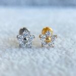 Labret Rosca Interna Titânio Flor Zircônias