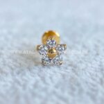 Labret Rosca Interna Titânio Flor Zircônias - Imagem 2