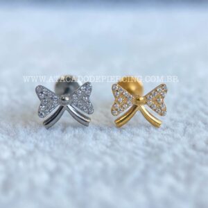 Labret Rosca Interna Titânio Laço Zircônias