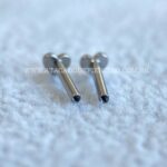 Haste Labret Titânio Base Coração Rosca Interna - Imagem 4