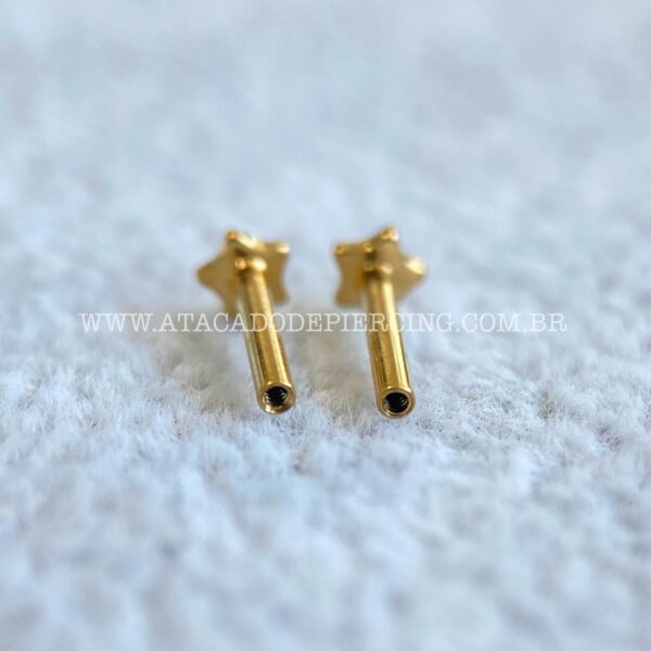 Haste Labret Titânio Base Estrela Rosca Interna - Imagem 3