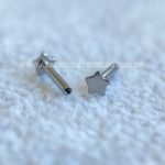 Haste Labret Titânio Base Estrela Rosca Interna
