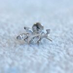 Labret Rosca Interna Titânio Ramo Zircônias