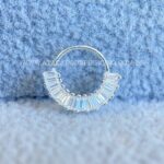 Argola Prata 925 Cravejada Zircônias