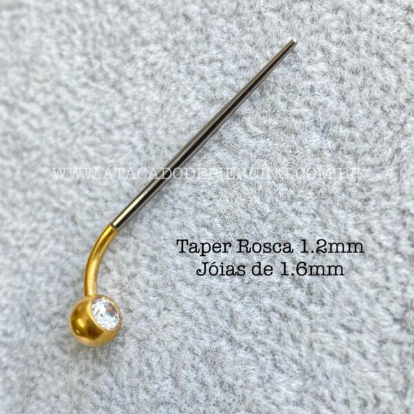 Taper Aço Para Piercing Rosca Interna - Imagem 9