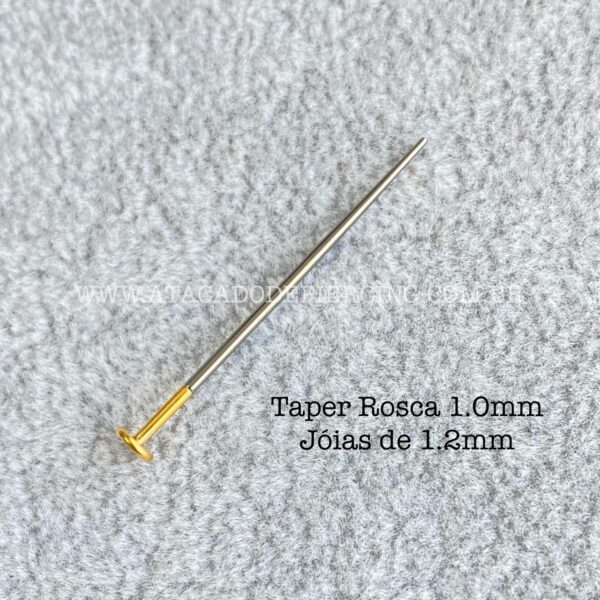 Taper Aço Para Piercing Rosca Interna - Imagem 8