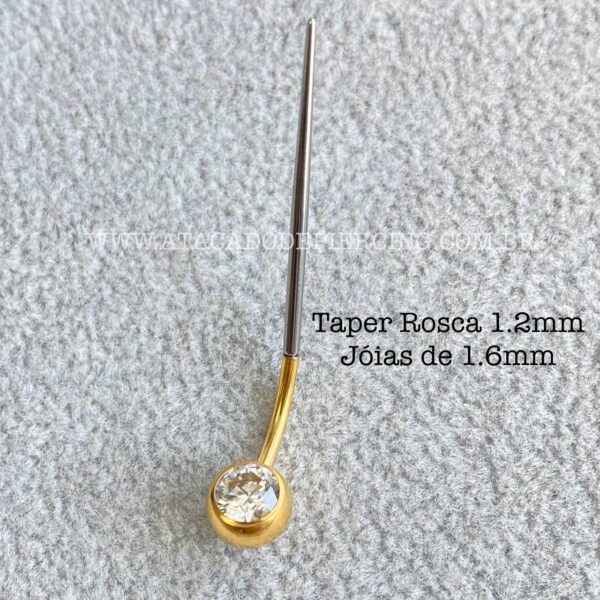 Taper Titânio Para Piercing Rosca Interna - Imagem 10