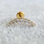 Labret Rosca Interna Titânio Cluster Zircônias - Imagem 7
