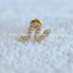 Labret Rosca Interna Titânio Cobra Zircônias - Imagem 3