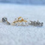 Labret Rosca Interna Titânio Raminho Zircônias - Imagem 2