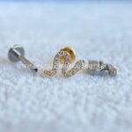 Labret Rosca Interna Titânio Cobra Zircônias - Imagem 2