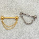 Barbell Titânio Push-Pin com Corrente