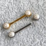 Barbell Titânio Push-Pin Pérola - Imagem 2