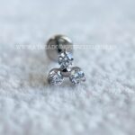 Labret Push Pin Titânio Trinity Zircônias - Imagem 4