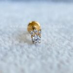 Labret Rosca Interna Titânio Patinha Zircônias - Imagem 3