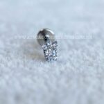 Labret Rosca Interna Titânio Patinha Zircônias - Imagem 4