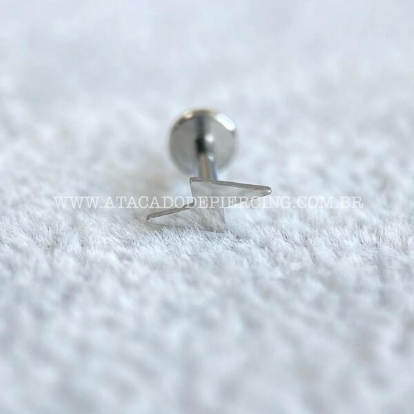 Labret Aço Rosca Interna Raio Liso - Imagem 3