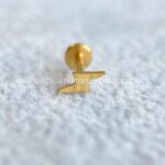 Labret Aço Rosca Interna Raio Liso - Imagem 2