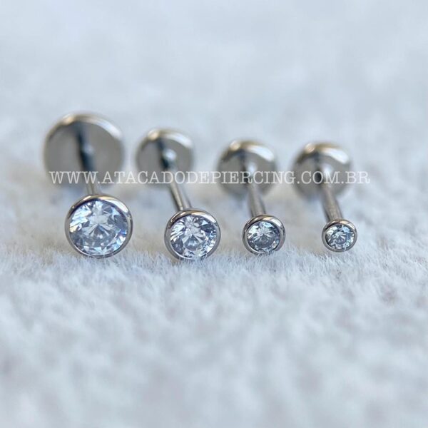 Labret Titânio Push Pin Zircônia - Imagem 9