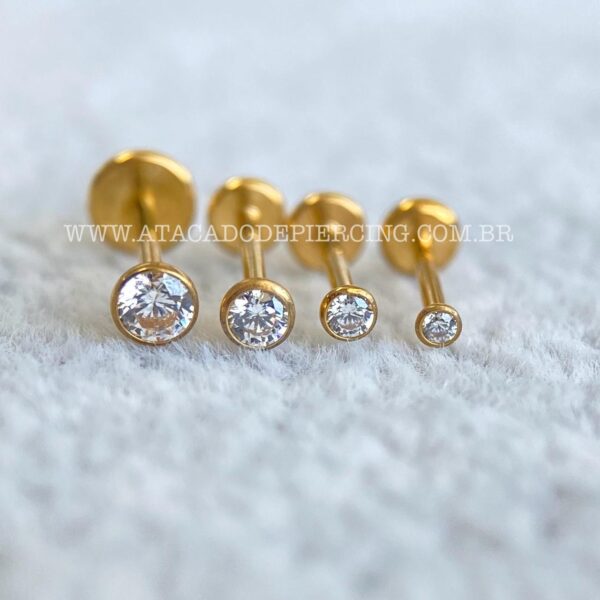 Labret Titânio Push Pin Zircônia - Imagem 7