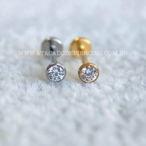 Labret Titânio Push Pin Zircônia - Imagem 10