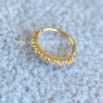 Argola Ouro 18K Zircônias - Imagem 2