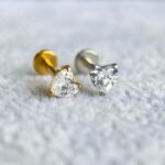 Labret Rosca Interna Titânio Coração Zircônia