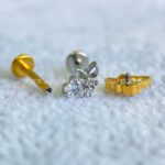 Labret Rosca Interna Titânio Coração Zircônia - Imagem 2