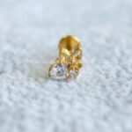 Labret Rosca Interna Titânio Coração Zircônia - Imagem 3