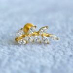 Labret Aço Rosca Interna Ramo Zircônias - Imagem 3