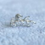 Labret Aço Rosca Interna Ramo Zircônias - Imagem 4