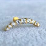 Labret Aço Rosca Interna Cluster Zircônias - Imagem 6