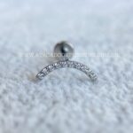 Labret Rosca Interna Titânio Cluster Zircônias - Imagem 4