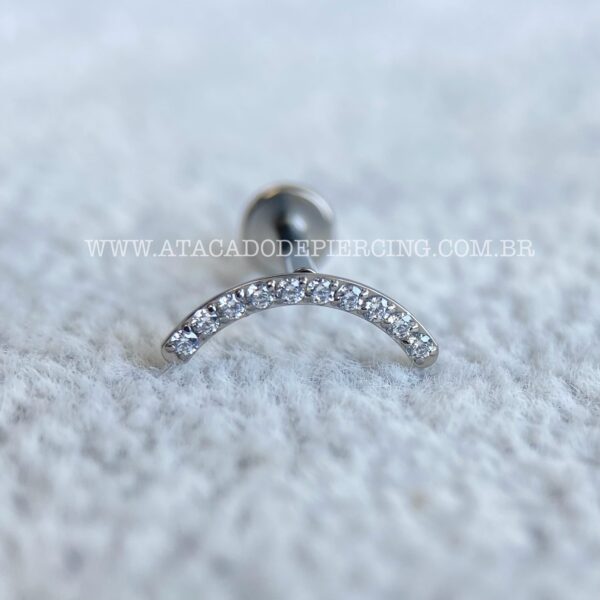 Labret Rosca Interna Titânio Cluster Zircônias - Imagem 4