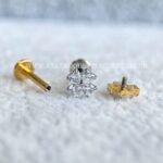 Labret Rosca Interna Titânio Corações Zircônias - Imagem 3