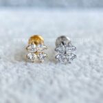Labret Rosca Interna Titânio Corações Zircônias