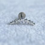 Labret Rosca Interna Titânio Cluster Zircônias - Imagem 4