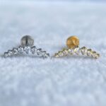 Labret Rosca Interna Titânio Cluster Zircônias