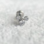 Labret Aço Rosca Interna Mickey Zircônias