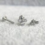 Labret Aço Rosca Interna Mickey Zircônias - Imagem 2