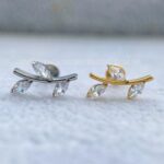 Labret Rosca Interna Titânio Ramo Zircônias